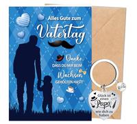 Afritee Regalo del Día del Padre Mejor Regalo para Papá Llavero Tarjeta del Día del Padre para Father, Felicidad Es Un Papá Como Tú, Llavero Tarjeta de Día de Padres Regalo