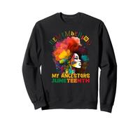 Afro Black Women Juneteenth Recordando a mis antepasados 1865 Sudadera