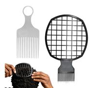 Afro Comb Set, Detangling Hair Tool Kit, Twist Styling Comb with Wide Teeth Design, Sturdy Polymer Hair Pick Set, Classic Salon Style Look, Home Barbershop Use Travel Application