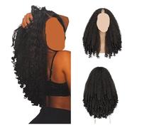 Afro Curly With Bouncy Curls Kinky Straight Glueless Hair For Women No Leave Out Clip In Wig