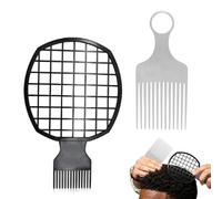 Afro Hair Twist, Detangling Comb Set, Texture with Hairstyle Feature, Authentic Black Women Tool, Professional Garnish with Modern Design, Travel Accessory for Barbershop and Salon