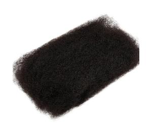 Afro Kinkys Cabello humano a granel for trenzar, 50 g/paquete, extensiones de microlocs Easy Installation and Removal(Natural Color,20inch)