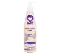 Afro Love acondicionador sin siliconas sin sulfatos sin parabenos para cabello rizado 290ml con miel pura, manteca de karité, aceite de aguacate y aceite de oliva, Vegano, Cruelty free