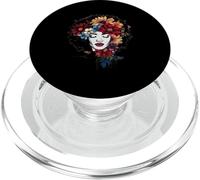 Afro Mujeres Flores Mariposa Latina Afroamericana-Melanina PopSockets PopGrip para MagSafe