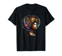 Afro Musical Cósmico Geométrico Mujer Arte Camiseta
