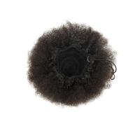 Afro Puff Cordón Coleta de Caballo Kinky Curly Bun Cabello Sintético Corto Extensiones de Cabello para Mujeres Negras Niñas Extensiones de Cola de Ponytail (Brown Black)