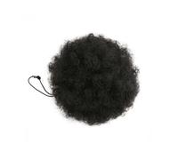 Afro Puff Cordón Coleta de Caballo Kinky Curly Bun Cabello Sintético Corto Extensiones de Cabello para Mujeres Negras Niñas Extensiones de Cola (Jet Brown)