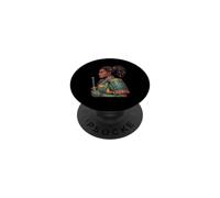 Afro Samurai Warrior Katana Anime Japonés Orgullo Negro PopSockets PopGrip Adhesivo