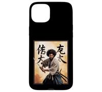 Afro Samurai Warrior with Katana Bold Powerful Art Mujeres Hombres Carcasa para iPhone 15 Plus
