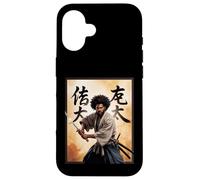 Afro Samurai Warrior with Katana Bold Powerful Art Mujeres Hombres Carcasa para iPhone 16
