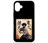 Afro Samurai Warrior with Katana Bold Powerful Art Mujeres Hombres Carcasa para iPhone 16 Plus