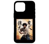 Afro Samurai Warrior with Katana Bold Powerful Art Mujeres Hombres Carcasa para iPhone 16 Pro MAX