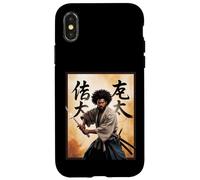 Afro Samurai Warrior with Katana Bold Powerful Art Mujeres Hombres Carcasa para iPhone X/XS