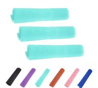 Afro Scrub African Net Sponge, Afro Scrub African Exfoliating Net Sponge, Washcloths Bathing Accessories (Light Blue)