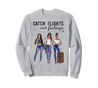 Afro Sistas Melanin Mujeres Negras atrapan vuelos, sin Sentimientos Sudadera