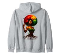 Afro Tree Woman Black Queen Melanin Roots Pride African Girl Sudadera con Capucha