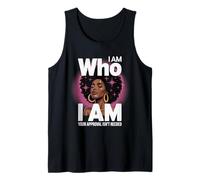Afro Woman Empowerment Art I Am Who Pride Mujeres Hombres Camiseta sin Mangas
