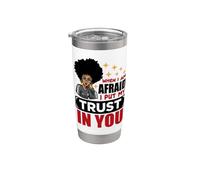Afroamericano negro chica mágica melanina mujer sista reina Vaso térmico de acero inoxidable de doble pared