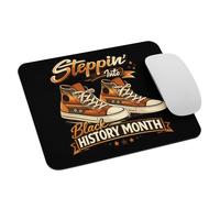 Afroamericanos Participando En El Mes De La Historia Negra Alfombrilla De Escritorio Bordes Cosidos Mousepad Antideslizante Mouse Pad para Ordenador Gaming Hogar 25X30Cm