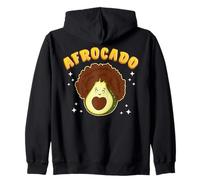 Afrocado Aguacate Afro Kawaii Orgullo Negro Lindo Divertido Aguacate Sudadera con Capucha