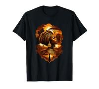 Afrocéntrico Africano Reina Melanina Diosa Atardecer Sabana Camiseta