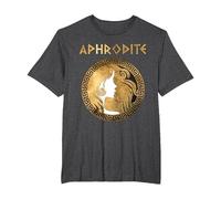 Afrodita Diosa Griega de la Belleza y el Amor Camiseta, Hombre Tallas Grandes, Jaspeado Oscuro, 4X Alto