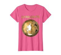 Afrodita Diosa Griega de la Belleza y el Amor Camiseta, Mujer, Rosa Jaspeado, 3XL