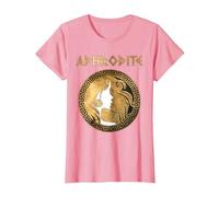 Afrodita Diosa Griega de la Belleza y el Amor Camiseta, Mujer, Rosado, XS