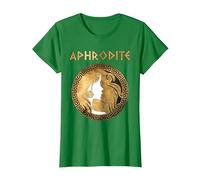 Afrodita Diosa Griega de la Belleza y el Amor Camiseta, Mujer, Verde Kelly, XXL