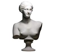 Afrodita Diosa Venus de Milo Cabeza de Busto Griego Escultura de mármol fundido 32 cm