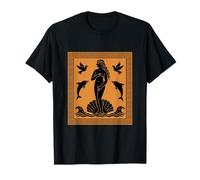 Afrodita Estética Diosa Delfines Aves Mitología Griega Camiseta