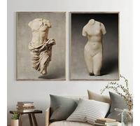 Afrodita, mitología griega, lienzo artístico, escultura romana, fotografía, pósteres e impresiones, galería, imágenes de pared, decoración (50 x 70 cm, 2 unidades)
