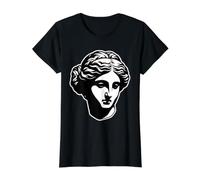 Afrodita Venus Diosa Griega Estatua Blackwork Camiseta gráfica económica, Mujer, Negro, M