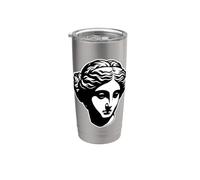 Afrodita Venus Diosa Griega Estatua Blackwork Vaso térmico de acero inoxidable de doble pared