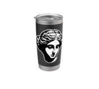 Afrodita Venus Diosa Griega Estatua Blackwork Vaso térmico de acero inoxidable de doble pared