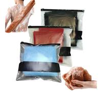 Afroscrub African Exfoliating Net Sponge, Afro Scrub African Net Sponge, Exfoliating Washcloth for Daily Use, Long Lasting African Bath Net, Durable and Soft, Quick Drying (3PCS-C)