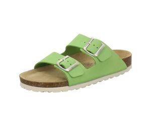 AFS-Schuhe 2100 - Chanclas cómodas para mujer de piel auténtica, prácticas zapatillas de trabajo, zapatillas de estar por casa, hechas a mano en Alemania, color Rojo, talla