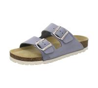 AFS-Schuhe 2100 - Sandalias para Mujer de Piel auténtica, Mulas cómodas con Plantilla, Zapatillas de Estar por casa, Hechas a Mano en Alemania, Color Sky, Talla 42 EU