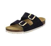 AFS-Schuhe 2100 - Sandalias para Mujer de Piel auténtica, Mulas cómodas con Plantilla, Zapatillas de Estar por casa, Hechas a Mano en Alemania, Color Ocean, Talla 42 EU