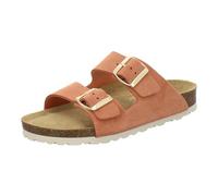 AFS-Schuhe 2100 - Sandalias para Mujer de Piel auténtica, Mulas cómodas con Plantilla, Zapatillas de Estar por casa, Hechas a Mano en Alemania, Color Naranja, Talla 39 EU