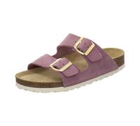 AFS-Schuhe 2100 - Sandalias para Mujer de Piel auténtica, Mulas cómodas con Plantilla, Zapatillas de Estar por casa, Hechas a Mano en Alemania, Color Lila, Talla 38 EU