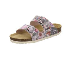 AFS-Schuhe 2100 - Sandalias para Mujer de Piel auténtica, Mulas cómodas con Plantilla, Zapatillas de Estar por casa, Hechas a Mano en Alemania, Color Tatuaje, Talla 38 EU