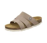 AFS-Schuhe 2113, cómodas zapatillas de mujer de piel auténtica, prácticas zapatillas de trabajo, zapatillas de casa, hechas a mano en Alemania, Nubuck de arena, 39 EU