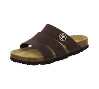 AFS-Schuhe 2113, cómodas zapatillas de mujer de piel auténtica, prácticas zapatillas de trabajo, zapatillas de casa, hechas a mano en Alemania, Nubuck Mocca, 40 EU