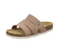 AFS-Schuhe 2113, cómodas zapatillas de mujer de piel auténtica, prácticas zapatillas de trabajo, zapatillas de casa, hechas a mano en Alemania, Piedra nobuck, 39 EU
