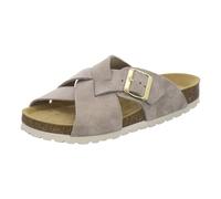 AFS-Schuhe 2141 - Sandalias de mujer modernas de cuero genuino, sandalias de verano con gran hebilla, hechas a mano en Alemania, cuarzo., 40 EU