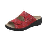 AFS-Schuhe 27832 Sandalias para mujer Hallux de piel con base intercambiable, cómodas zapatillas para mujer con cierre de velcro, fabricadas en Alemania, rojo, 38 EU