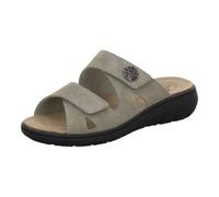 AFS-Schuhe 2808 - Pantuflas cómodas para mujer de cuero, zapatillas de trabajo prácticas con plantilla intercambiable, zapatillas de casa cómodas, 38 EU