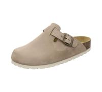 AFS-Schuhe 2900, cómodas zapatillas de mujer cerradas, zuecos para mujer de piel, fabricados en Alemania, Nubuck de arena, 40 EU