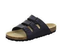 AFS-Schuhe 3133 Pantolette unisex para hombre y mujer, cómodas, zapatillas de trabajo deportivas, fabricadas en Alemania, Cuero liso azul marino, 39 EU